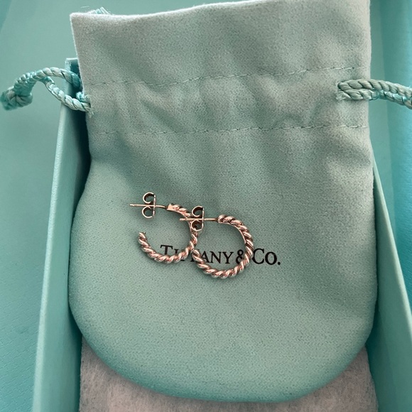 Tiffany &‎ Co. Silver Hoop Earrings